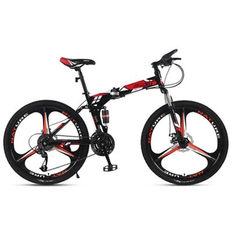 Folding Mountain 26 Inch Bike Both Men and Women Adult Double Damping Cross-country speed 21 24 27 speed