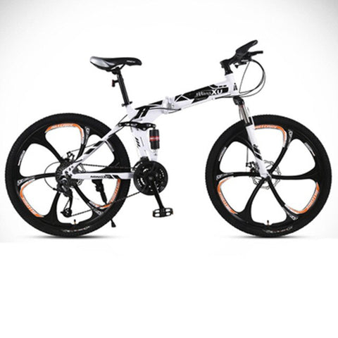 Folding Mountain 26 Inch Bike Both Men and Women Adult Double Damping Cross-country speed 21 24 27 speed