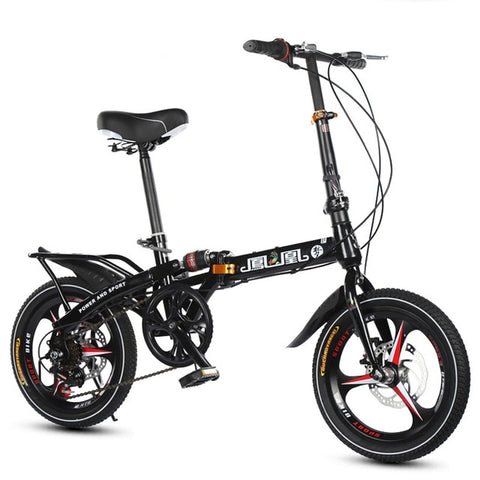 16/20 inch folding bike High quality folding men and women bicycle front and rear disc brakes 7 variable speed bike