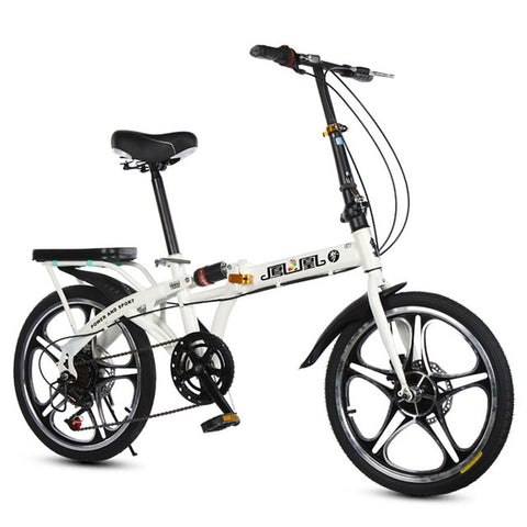 16/20 inch folding bike High quality folding men and women bicycle front and rear disc brakes 7 variable speed bike