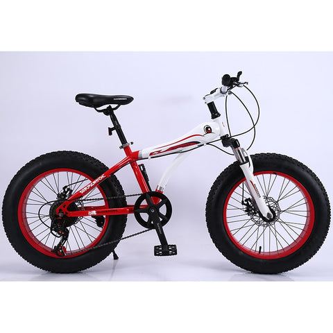 KUBEEN mountain bike 21 speed 2.0 inch bicycle Road bike Fat Bike Mechanical Disc Brake Women and children bicycles