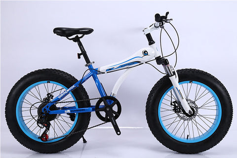 KUBEEN mountain bike 21 speed 2.0 inch bicycle Road bike Fat Bike Mechanical Disc Brake Women and children bicycles