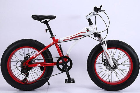 KUBEEN mountain bike 21 speed 2.0 inch bicycle Road bike Fat Bike Mechanical Disc Brake Women and children bicycles