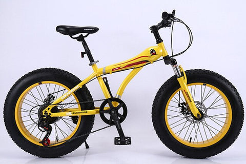 KUBEEN mountain bike 21 speed 2.0 inch bicycle Road bike Fat Bike Mechanical Disc Brake Women and children bicycles