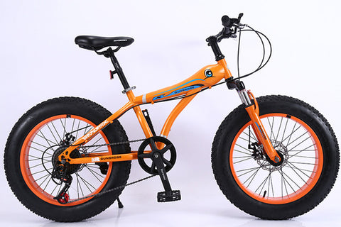 KUBEEN mountain bike 21 speed 2.0 inch bicycle Road bike Fat Bike Mechanical Disc Brake Women and children bicycles