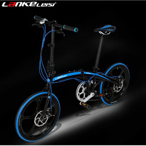 Tb250908/20-inch Folding Car / 7-speed Ultra-light Aluminum Alloy Two-disc Brakes Men And Women Folding Bike/electrostatic Paint