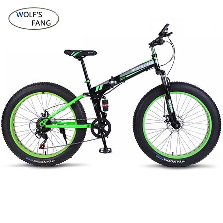 wolf's fang Bicycle 7/21/24 Speed Mountain Bike 26*4.0 Fat bike bicicleta  mtb  Road Folding bike Men Women free shipping