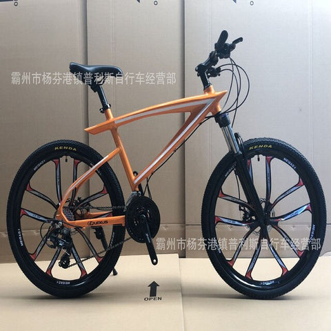 26 inch aluminum alloy mountain bike 24 speed oil brake double disc brake bicycle  frame road for men women