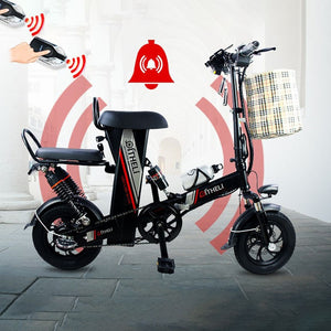 Qi Li electric bicycle small folding adult men and women travel mini battery car lithium battry driving scooter