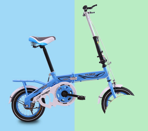 [TB09]Folding bicycle 12/14/16 inch men and women small wheel diameter adult ultra small ultra light portable adult bicycle
