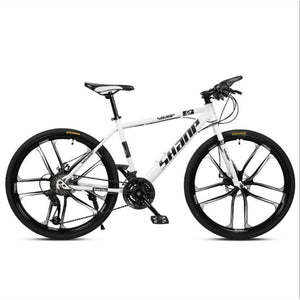 Mountain Bike adult men and women 26 inch 21 Speed Double Disc Brake High Carbon Steel Frame cross-country bicycl