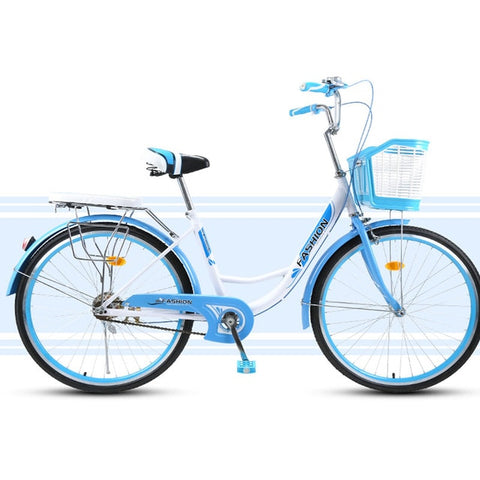 Commuter Bike Lightweight Travel Woman Adult Vintage Retro City Student Man Bicycle Single Speed New