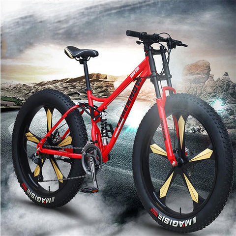 Bicycle Speed Off Road 26 Inch Mountain Bike Adult Super Wide Tires for Men and Women Cycling Students