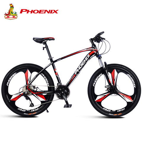 Phoenix Bicycle Motocross Micro-transfer 27 Speed Mountain Road Bike  Men Women Students Mountain Bicycle Disc Brake Racing Bike