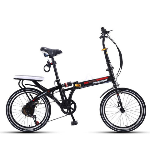 Folding Bicycle 20 Inch Variable Speed Shock Absorption Adult Man and Women Students Ultra Light Bike