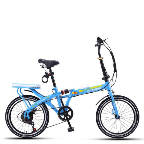 Folding Bicycle 20 Inch Variable Speed Shock Absorption Adult Man and Women Students Ultra Light Bike