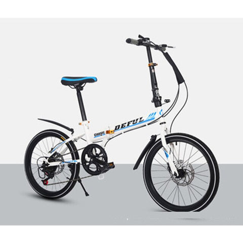 New 16-Inch Folding Speed-Change Bicycle Men And Women Bicycle Students Take The Place Of Bicycle Disc Brake Bicycle