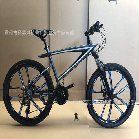 26 inch aluminum alloy mountain bike 24 speed oil brake double disc brake bicycle factory direct one generation