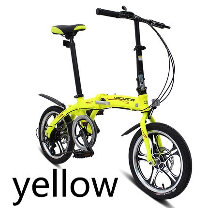 [TB03]16 inch aluminum alloy folding bicycle one wheel speed ultra light portable mini student adult men and women