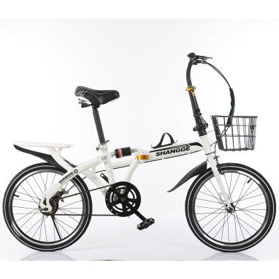 Folding Bicycle 16-Inch Single-Speed Disc Brake For Adult Men And Women Ultra-Light Students Portable Small Bicycle