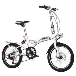Folding Bike 20 Inch Speed Three-Knife Disc Brake Adult Men And Women Ultra-Light Students Carry a Small Bicycle