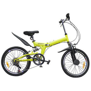 Folding Bicycle 20-Inch Portable Suitable for Adult Women Double V brake Commuting High Carbon Steel