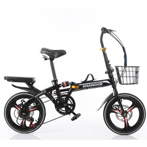 Folding Bicycle 20-Inch Speed Change Three-Knife Disc Brake For Adult Men And Women Ultra-Light Students Portable Small Bicycle