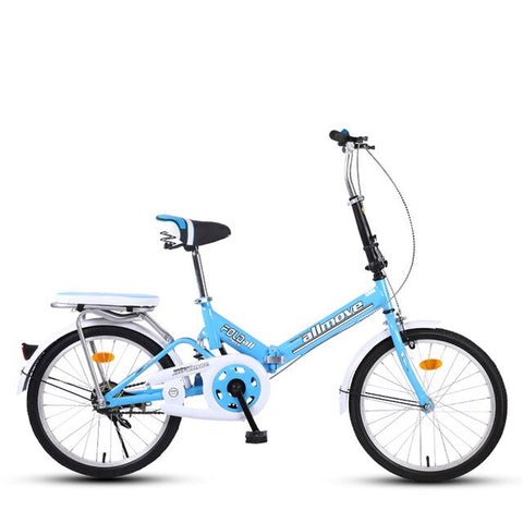 Folding Bicycle 20 Inch Variable Speed Shock Absorption Student Men and Women Ultra Light Portable Damping