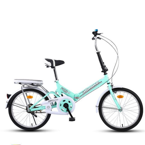 Folding Bicycle 20 Inch Variable Speed Shock Absorption Student Men and Women Ultra Light Portable Damping