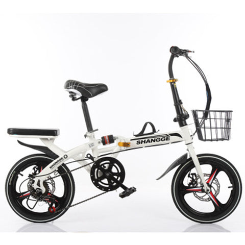 Folding Bike 20-Inch Three-Knife Speed Change Disc Brake Men And Women Ultra-Light Student Portable Bicycle