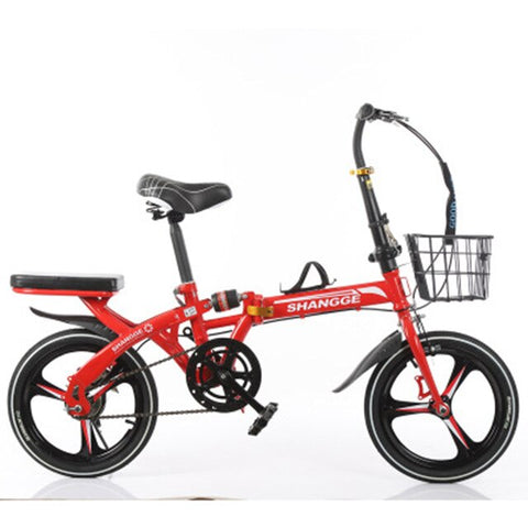 Folding Bike 20-Inch Three-Knife Speed Change Disc Brake Men And Women Ultra-Light Student Portable Bicycle