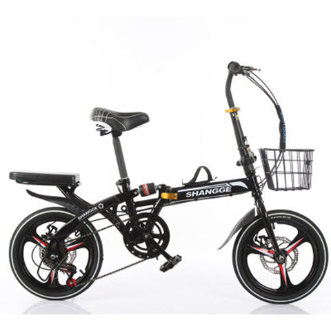 Folding Bike 20-Inch Three-Knife Speed Change Disc Brake Men And Women Ultra-Light Student Portable Bicycle