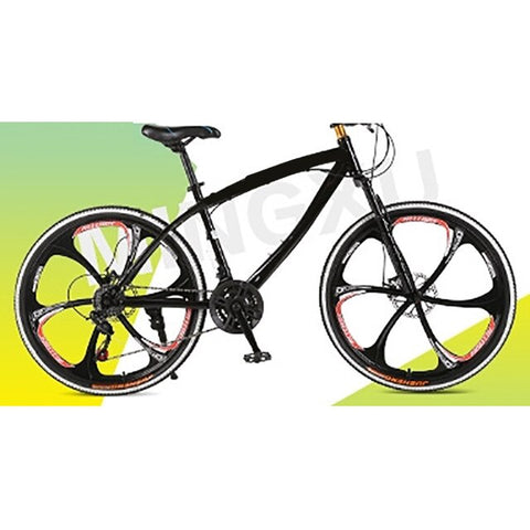 Double Disc Shock Absorber Bicycle High Carbon Steel Frame Adult Men and Women Recreational Cross-Country