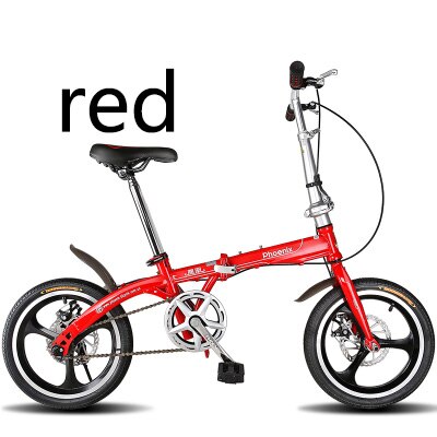 [TB07]Folding bicycle 14 inch 16 inch 20 inch speed double disc brake ultra light men and women adult mini bicycle