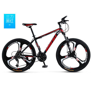 Mountain bike 24/26 inch 30 Speed shock disc brakes mountain bike gift promotion student men and women bicycle