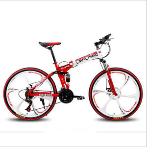 NO Folding Bicycle 26 Inches  21 Speed Double Disc Brake Soft Tail Frame Both Men and Women