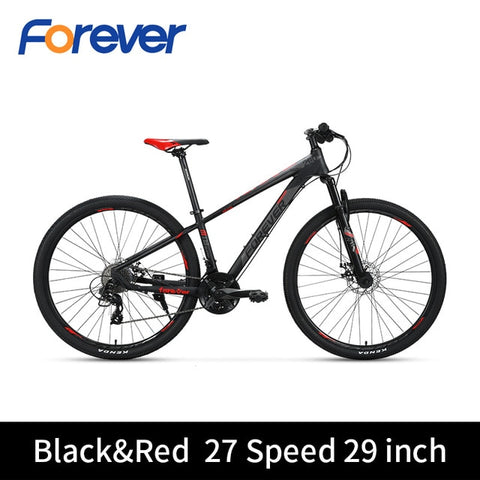 FOREVER 29 in Large Wheelset Mountain Bike Men Aluminium Alloy Bicycle Women Teenages OFF-road Bicycle Damping 27 Speed MTB Bike