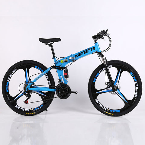 30 speed adult mountain bike bicycle high Carbon steel double disc brake folding MTB student bicycle men and women outdoor bikes