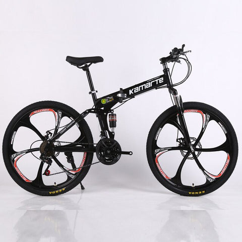 30 speed adult mountain bike bicycle high Carbon steel double disc brake folding MTB student bicycle men and women outdoor bikes