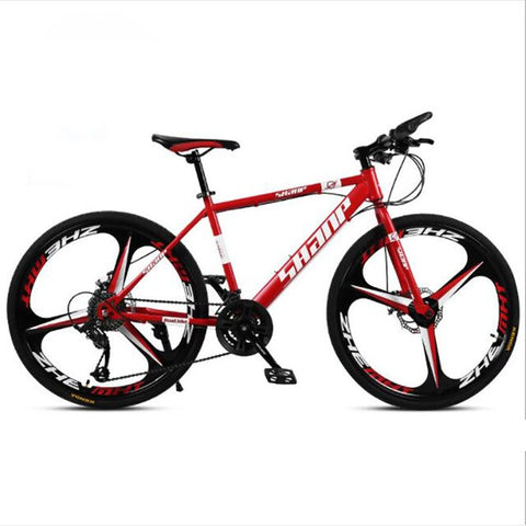 Mountain Bike adult men and women 26 inch 21 Speed Double Disc Brake High Carbon Steel Frame cross-country bicycle