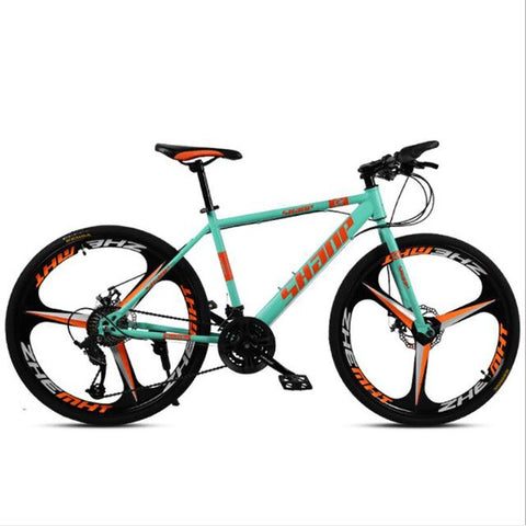 Mountain Bike adult men and women 26 inch 21 Speed Double Disc Brake High Carbon Steel Frame cross-country bicycle