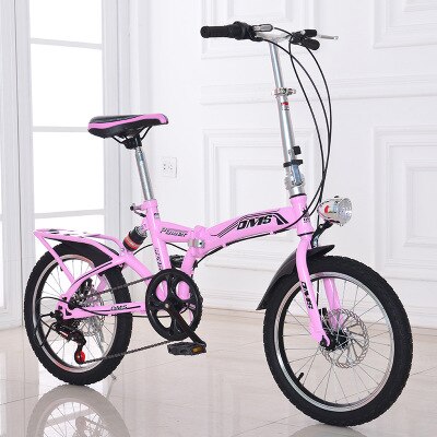 Folding Bicycle 20-Inch Variable Speed Grid Disc Brake For Adults With Men And Women Super-Light Students Carry Small Bicycles