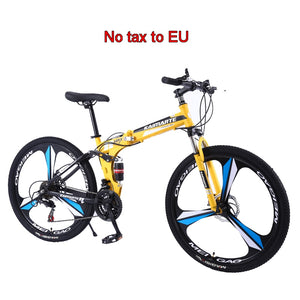 New 24inch mountain bike Woman/man bicycle  21speed folding mountain bike Spoke wheel/knife wheel mountain bicycle Adult bike