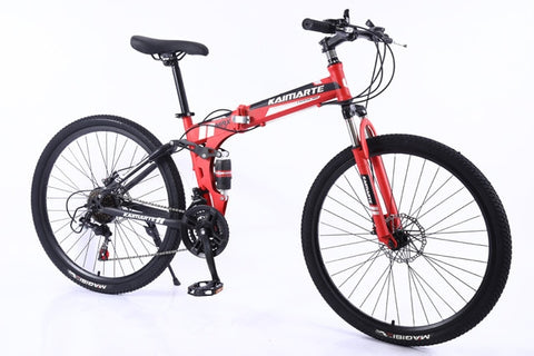 New 24inch mountain bike Woman/man bicycle  21speed folding mountain bike Spoke wheel/knife wheel mountain bicycle Adult bike