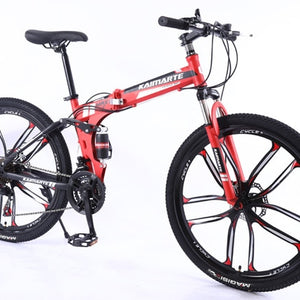 New 24inch mountain bike Woman/man bicycle  21speed folding mountain bike Spoke wheel/knife wheel mountain bicycle Adult bike