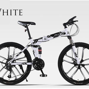 Mountain Bike Folding Bicycle 26 inch Speed Off-road Double Shock Absorbing Racing Student Adult Men And Women