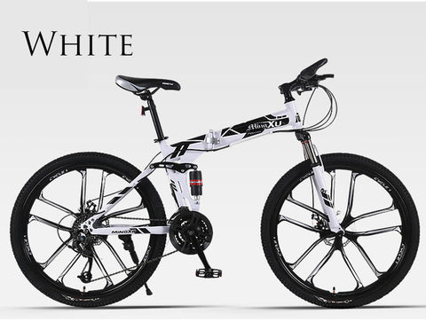 Mountain Bike Folding Bicycle 26 inch Speed Off-road Double Shock Absorbing Racing Student Adult Men And Women