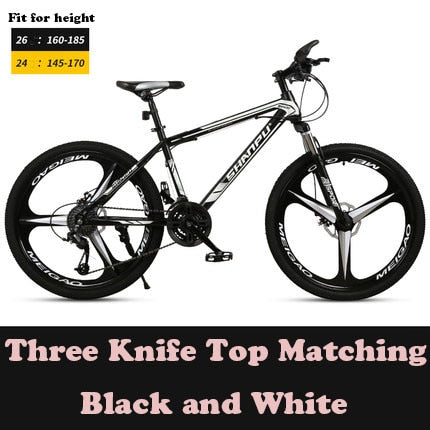 Cross-Country Mountain Bicycle 21/24/27/30 Speed Three-Blade Wheel Ultra-Light Shock Absorption For Men And Women