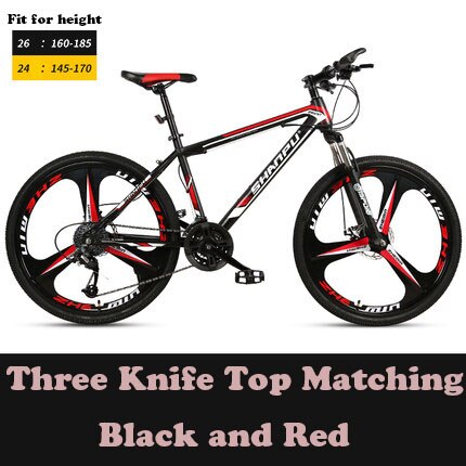 Cross-Country Mountain Bicycle 21/24/27/30 Speed Three-Blade Wheel Ultra-Light Shock Absorption For Men And Women