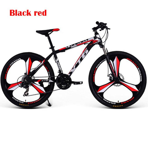 24/26 Inch Mountain Bike Speed Double Shock Off-road Racing Student Adult Bicycle Men And Women Three-knife wheel